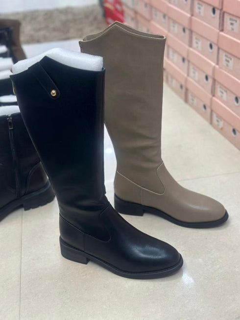 Fashionable Knee High Length Riding Zippers Boots